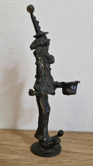 Artihove - Corry Ammerlaan - Beeld, Bronze Clown Sculpture, Antiek en Kunst, Curiosa en Brocante