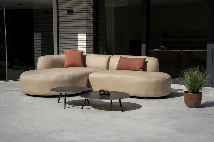 Flow Luna chaise sofa heather chalk |   Sunbrella | SALE, Tuin en Terras, Tuinsets en Loungesets