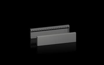 Rittal VX Zijplint Paneelset 600x100mm Zwart Staal - 8660033, Verzenden, Nieuw