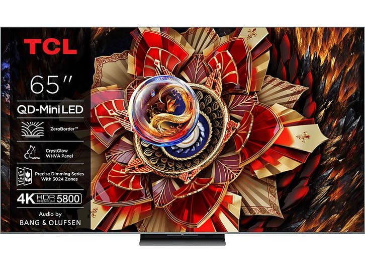 Tcl -   Qd-miniled Google Tv 65 (2025) - Zwart, Audio, Tv en Foto, Televisies, 100 cm of meer, 100 cm of meer, Nieuw, Overige merken