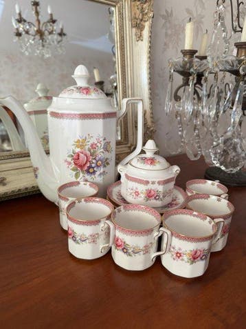 Queen’s Fine Bone China “Richmond” - Koffieservies voor 6