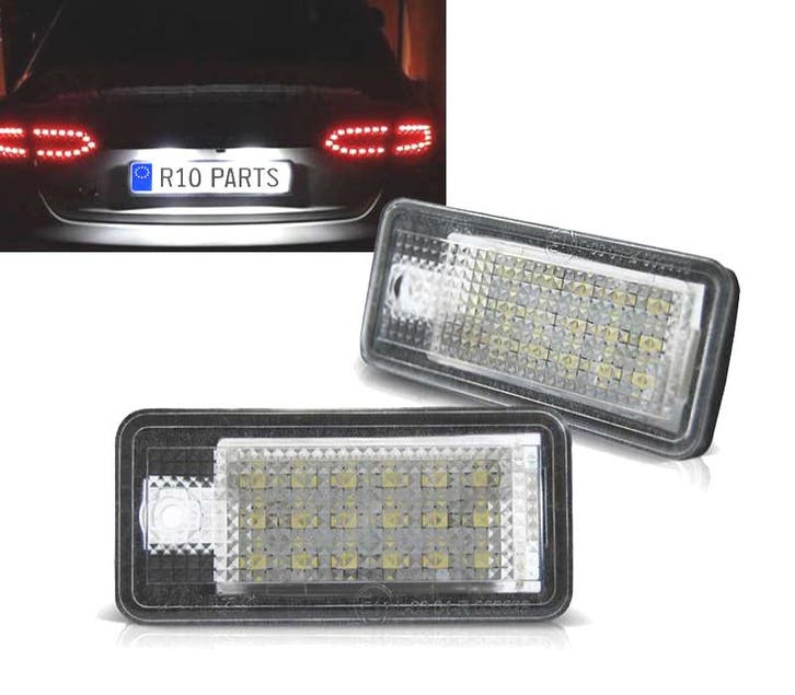 ÉCLAIRAGE PLAQUE D´IMMATRICULATION LED POUR AUDI A3 A4 A6 Q7, Auto-onderdelen, Verlichting, Verzenden