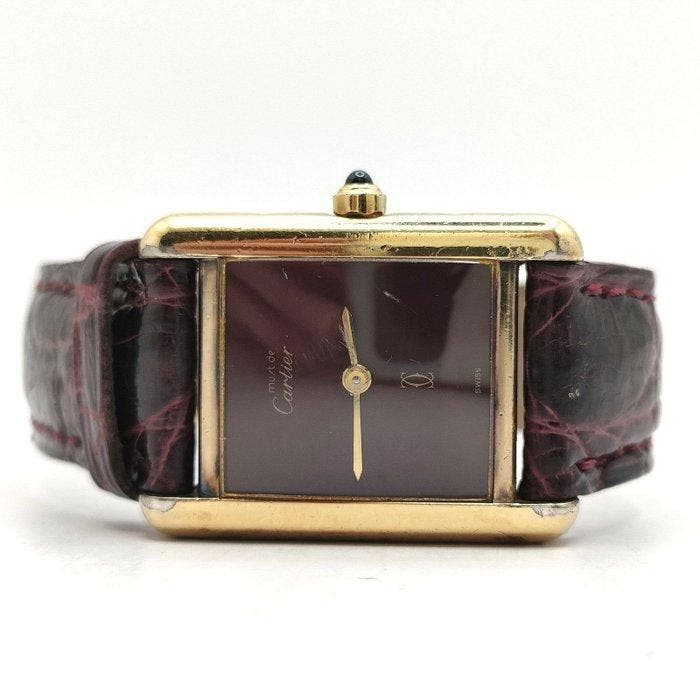 Cartier - Tank Must de Cartier - 366001 - Femme - 1980-1989, Handtassen en Accessoires, Horloges | Heren