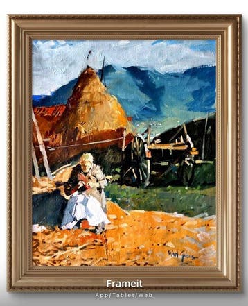 Rafael Gtriera Calderon (1934-2018) - Labores de campo, Antiek en Kunst