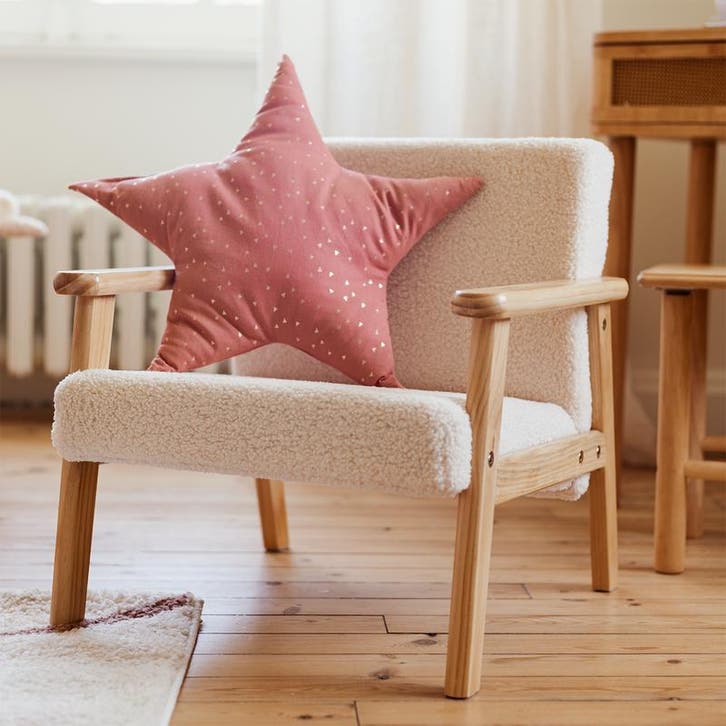 Fauteuil pour enfant en teddy - 43 x 43 x 46 cm, Maison & Meubles, Fauteuils, Neuf, Envoi