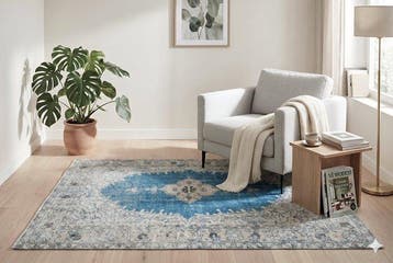 Oud-Boheemse vintage - Vloerkleed - 200 cm - 115 cm - met
