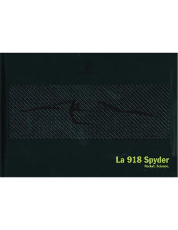 2015 PORSCHE 918 SPYDER HARDCOVER BROCHURE ITALIAANS, Ophalen of Verzenden, Nieuw