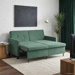 vidaXL Slaapbank / zetel Zeegroen Stof, Verzenden