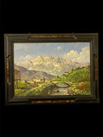 Ermanno Clara (1880-1946) - Paesaggio montano, Antiek en Kunst