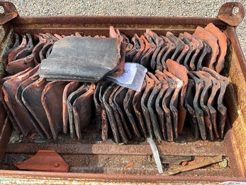 Lot dakpannen 55stuks rood incl bak (Diverse), Doe-het-zelf en Bouw, Ophalen of Verzenden, Nieuw
