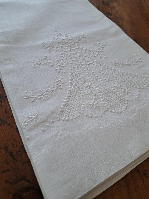 Handdoek (2) - 104 cm - 78 cm, Antiquités & Art, Tapis & Textile