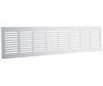 Starx plintrooster 400 x 80 mm aluminium, Nieuw