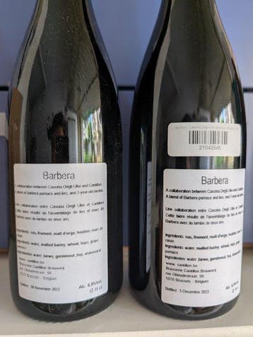 Cantillon - Barbera 2022 en 2023 - 75cl - 2 flessen, Nieuw