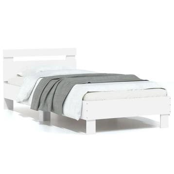 Bedframe 75x190cm | Retour deal | 34% korting!, Eenpersoons, Verzenden, Wit, 190 cm of minder