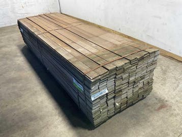 Veiling - 100x Azobé hardhouten waterkering plank 300x10x1c