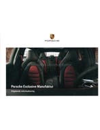 2020 PORSCHE EXCLUSIVE MANUFAKTUR HARDCOVER BROCHURE DUITS, Ophalen of Verzenden