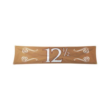 Banner 12,5 Jaar Brons 1,8m, Verzenden, Nieuw
