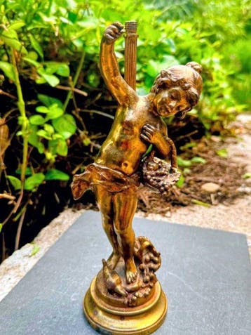 afterAuguste Moreau (1834-1917) - Bureaulamp - Brons -