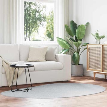 vidaXL Tapijt HUARTE Grijs 140 x 200 cm Polyester, Verzenden, Nieuw