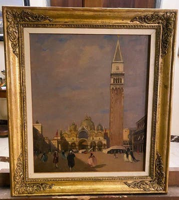 Oscar Scholl (1884-1950) - Venezia piazza San Marco