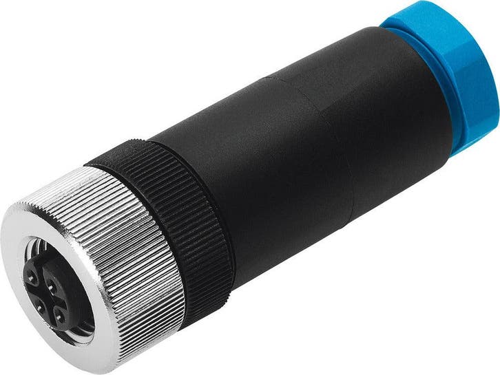 Festo Prise Mâle 4-Pins Forme A M12x1 IP67 - 18495, Bricolage & Construction, Outillage | Autres Machines, Envoi