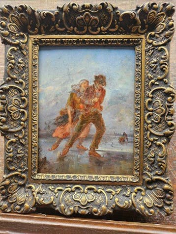 Hollandse School (XIX), monogrammed JAH - Schitterend