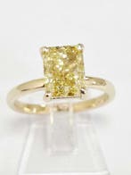Bague de fiançailles - 14 carats Or jaune - 2.50ct. tw.