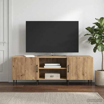 vidaXL TV Kast 150 x 31 x 50 cm Artisanaal eiken Bewerkt, Verzenden