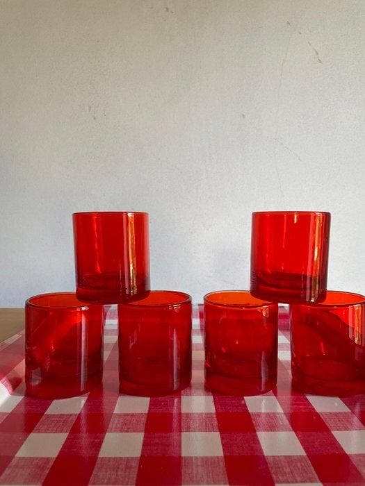 Murano - Drinkservies voor 6 - Glas, Antiek en Kunst, Antiek | Keukengerei