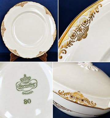 Bareuther - Bavaria - Service de dîner (76) - Porcelaine