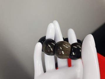 Natuurlijke goudglans-obsidiaan armbanden Lengte 16 cm - 17