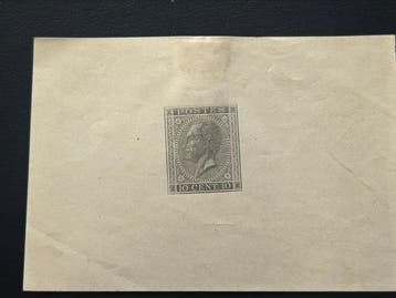 België 1865/1895 - Leopold I in Profiel - 10c Grijs -, Gestempeld