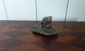 P. Chenet - Figure - Kikker - Bronze, Antiek en Kunst