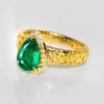 Sans prix de réserve - Bague - 18 carats Or jaune, IGI 1,24, Nieuw