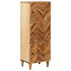 vidaXL Opbergkasten Bruin 40 x 33,5 x 110 cm Massief Mango, Maison & Meubles, Accessoires pour la Maison | Étagères pour CD & DVD