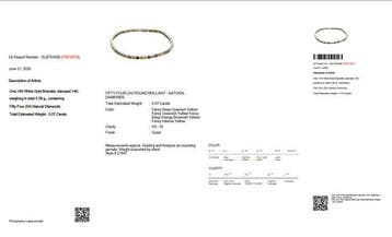 Zonder minimumprijs - Armband - 14 karaat Witgoud - 5.07ct., Nieuw