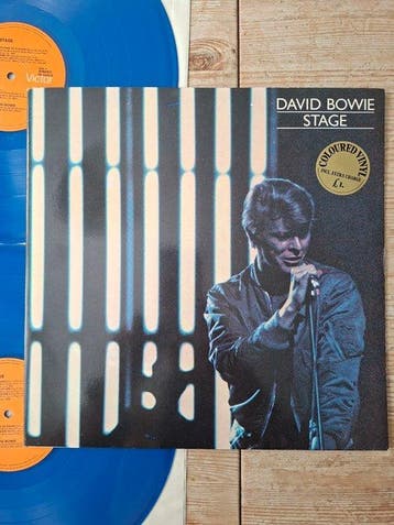 David Bowie - Stage - Double LP Blue Vinyl (1978 Dutch first, Nieuw in verpakking