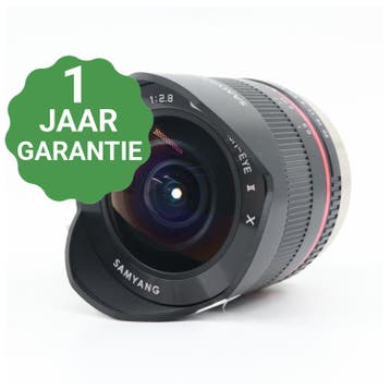 Samyang 8mm f/2.8 UMC Fisheye II Fujifilm X | Tweedehands, Verzenden, Zo goed als nieuw