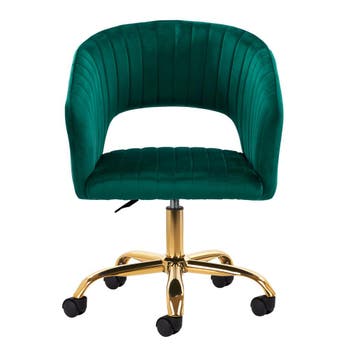 Elegante Velvet Draaistoel – Verrijdbaar en Verstelbaar, Huis en Inrichting, Stoelen, Verzenden, Nieuw