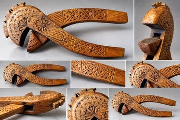 Notenkraker - Hout - Met de hand gesneden volkskunst nutc