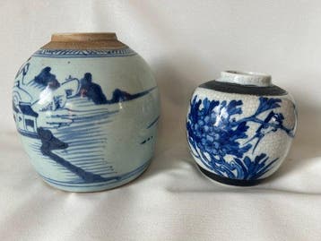 Vaas (2) - gemberpot - Beenderporselein