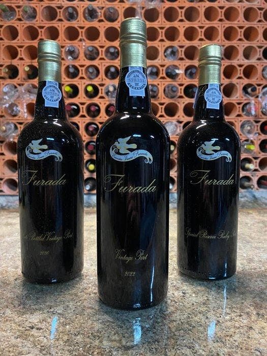 2022 Quinta da Furada, Vintage Port, 2020 LBV & Ruby Reserve, Verzamelen, Wijnen