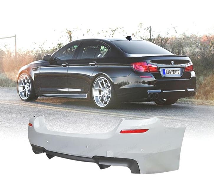 PARE CHOCS ARRIÈRE BMW F10 10-17 LOOK M5 PDC + DOUBLE SORTIE, Autos : Pièces & Accessoires, Carrosserie & Tôlerie, Envoi
