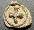 Médiéval, époque des Croisés Plomb Sceau symbolique avec