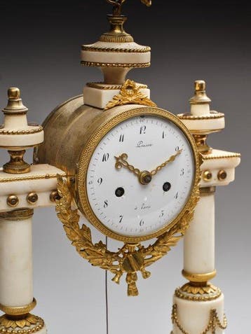 Pendule de cheminée - Antique Bronze, Marbre - 1750-1800