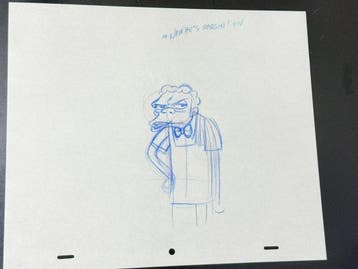 The Simpsons - 1 Dessin danimation original de Moe, Cd's en Dvd's, Nieuw in verpakking