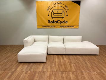 OVERSTOCK DEALS SofaCycle - Witte l-zetel (NIEUW), Ophalen of Verzenden, Nieuw