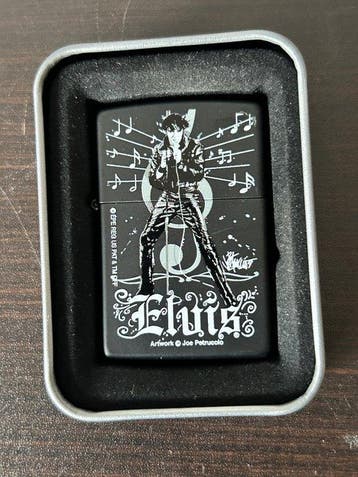 Zippo - F11-Black mat Elvis, EPE Zippo - Zonder minimumprijs, Verzamelen, Nieuw