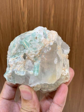 toermalijn met kwarts Exemplaar- 410 g - (1), Verzamelen