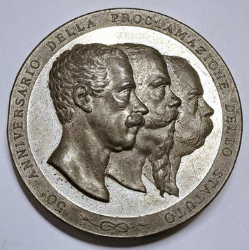Italië. Historical Medal 1898 Anniversario proclamazione